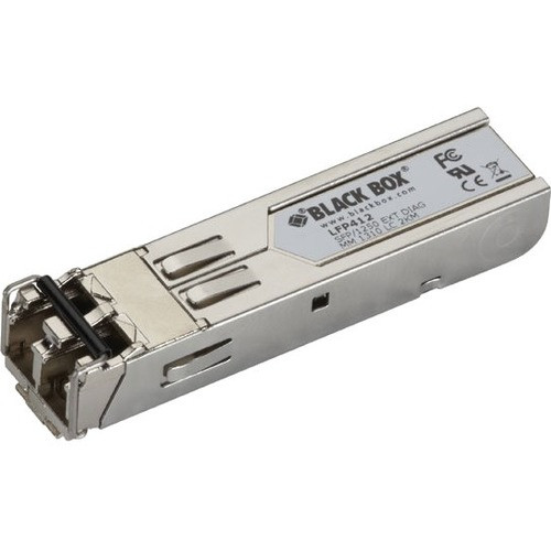 Black Box SFP, 1250-Mbps Fiber with Extended Diagnostics, 1310-nm Multimode, LC, 2 km - For Optical Network, Data Networking - 1 LC - (Fleet Network)