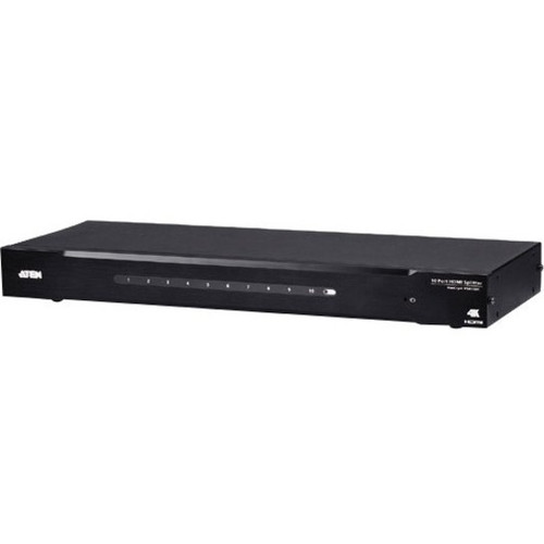 VanCryst VS0110HA 10-Port 4K HDMI Splitter - 4096 x 2160 Resolution - 340 MHz Bandwidth - 49. 21 ft Distance