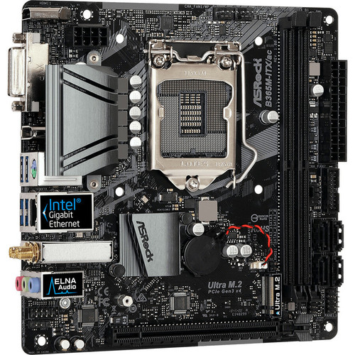 ASRock AC Mini ITX Desktop Motherboard Intel Socket LGA-1151 Optane Memory Ready 64 GB DDR4 Chipset B365M-ITX/AC