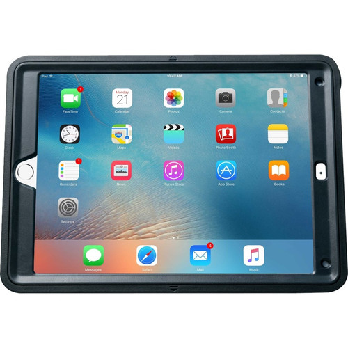CTA Digital Impact Resistant Carrying Case For 9.7 Inch Apple iPad Pro With Silicone Body And Hand Strap Resistance Tablet Black PAD-PCGK9