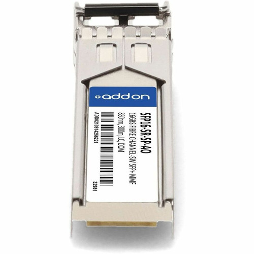AddOn SFP16-SR-SP-AO QLogic Compatible TAA 16Gb/s Fibre Channel SFP+ Transceiver - MMF - 850nm - 300m - LC - DOM