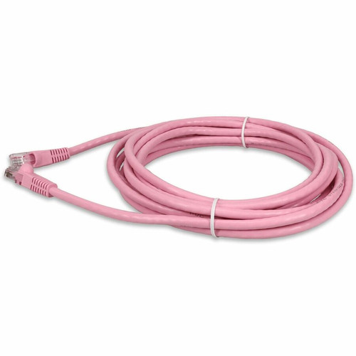 AddOn 25ft Pink CAT 6 PVC Ethernet Cable Snagless Bubble Boot RJ-45 M/M - 25 ft (7.62 m) Category 6 Network Cable for Network Device - (ADD-25FCAT6-PK)