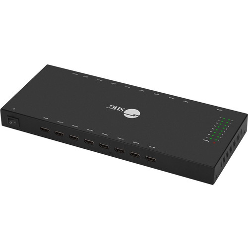 SIIG 1x16 HDMI Splitter with 3D and 4Kx2K - 3840 × 2160 - 1 x HDMI In - 16 x HDMI Out - Metal (Fleet Network)