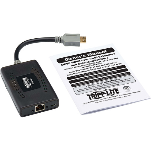Tripp Lite series B127-100-H-SR HDMI over Cat6 Passive Remote Receiver - 1 Input Device - 164.04 ft (50000 mm) Range - 1 x Network - 1 (B127-100-H-SR)