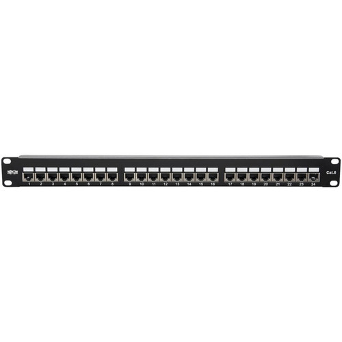 Tripp Lite Cat6 24 Port Rackmount Patch Panel Black RJ45 Ports Rack-mountable Series RJ-45 High S X N252-024-SH-K