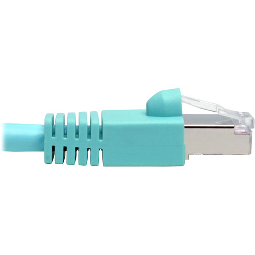 Tripp Lite series N262-010-AQ Cat.6a STP Patch Network Cable - 7 ft (2.13 m) Category 6a Network Cable for Network Device, Switch, POS (N262-010-AQ)
