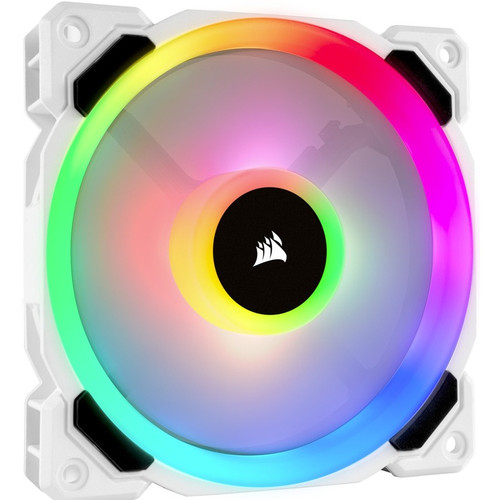 Corsair LL120 RGB 120mm Dual Light Loop White RGB LED PWM Fan - Single Pack - 1 Pack - 4.72" (120 mm) Maximum Fan Diameter - 63 CFM - (Fleet Network)