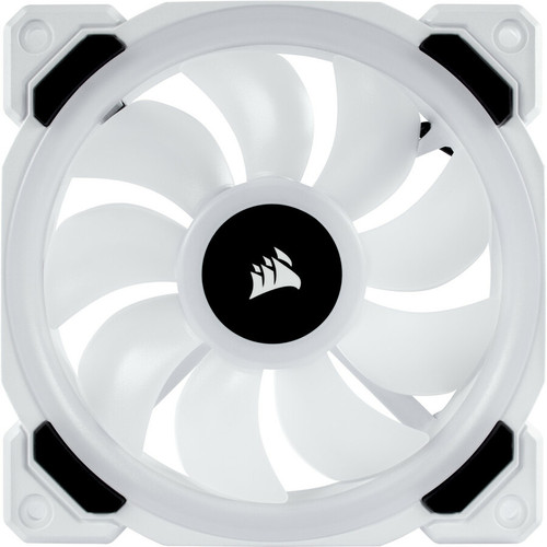 Corsair LL120 RGB Dual Light Loop White PWM LED Fan Single Pack Diameter Maximum CFM Mm CO-9050091-WW