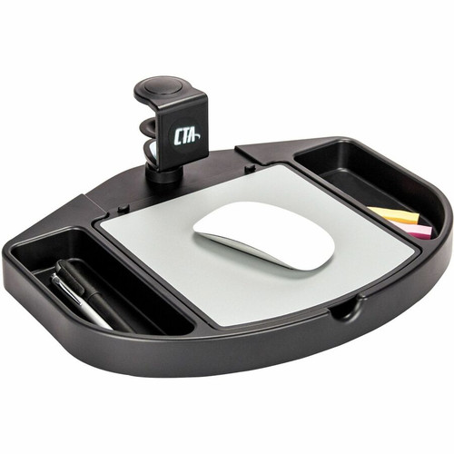 CTA Digital Desk Add-on Bundle with Keyboard Tray, Desk Organizer, and Cable Routing Column (PC-DAB)