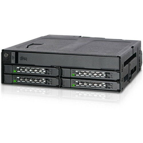 Icy Dock ToughArmor Internal 5.25 Inch Drive Enclosure With Serial ATA 600 Host Interface And Four Hot Swappable HDD Bays MB604SPO-B