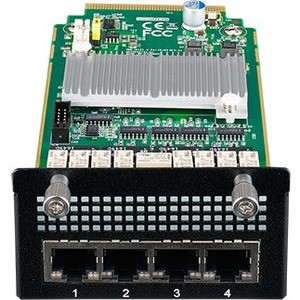 Advantech 4 Ports 1GbE RJ45 Module (Advanced LAN Bypass Available) - For Data Networking - 4 x RJ-45 1000Base-T LAN - Twisted Ethernet (Fleet Network)