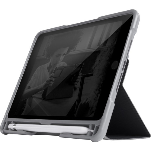 STM Goods Dux Plus Duo Carrying Case For Apple iPad Mini And 4 In Black Clear Polycarbonate Generation Tablet Shell STM-222-236GY-01