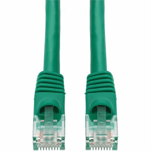 AddOn 100ft Green CAT 6 PVC Ethernet Cable Snagless Bubble Boot RJ-45 M/M - 100 ft (30.48 m) Category 6 Network Cable for Hub, Router, (Fleet Network)