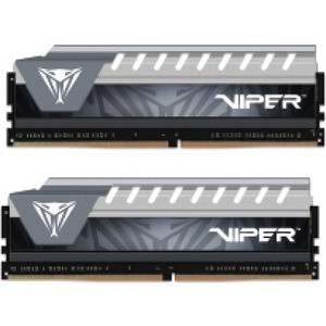 Patriot Memory Viper Elite Series DDR4 32GB 2666 MHz Dual Kit (Black/Grey) - For Desktop PC - 32 GB (2 x 16GB) - DDR4-2666/PC4-21300 - (Fleet Network)