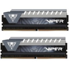 Patriot Memory Viper Elite Series DDR4 8GB 2666 MHz Dual Kit (Black/Grey) - For Desktop PC - 8 GB (2 x 4GB) - DDR4-2666/PC4-21300 DDR4 (Fleet Network)