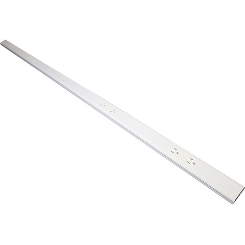 Wiremold NM20GB412 Nonmetallic Plugmold Multioutlet System - 8 x NEMA 5-15R - 15 A Current - 120 V AC Voltage - Ivory (Fleet Network)