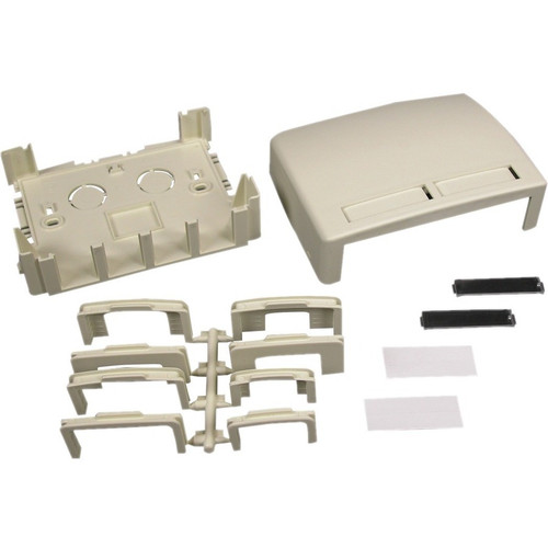 Wiremold TracJack Data Box - 2-gang - White (Fleet Network)