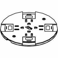 Wiremold RC9 Single-Service Poke-Thru Device Nonmetallic Slide Holder Assembly - Poke Thru Slide Holder - Nonmetallic Brass (Fleet Network)