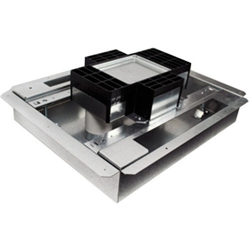 Wiremold RFB4S-FC Resource RFB Series Fire Classified 4-Gang Floor Box - 4-gang - Gray (Fleet Network)