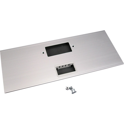 Wiremold AL5200 Large Multi-Channel Raceway GFCI and 2A Mini Adapter Cover Plate - Raceway - Satin Anodized - Aluminum (Fleet Network)