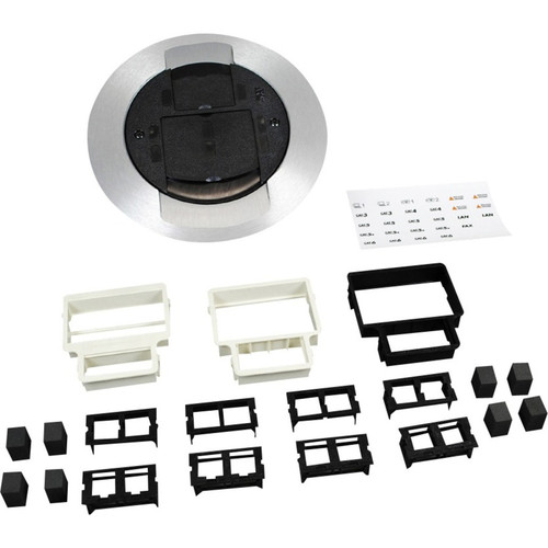 Wiremold 881 Cvr 8Port Comm V Flange V Ctr - Ivory (Fleet Network)