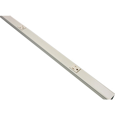 Wiremold G20GBA612 Plugmold 2000 6-Outlet Power Strip - Gray Steel - 125V AC