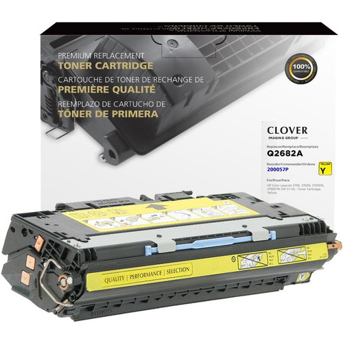 Clover Technologies Remanufactured Laser Toner Cartridge 311A (Q2682A) - Yellow Pack - 6000 Pages (Fleet Network)