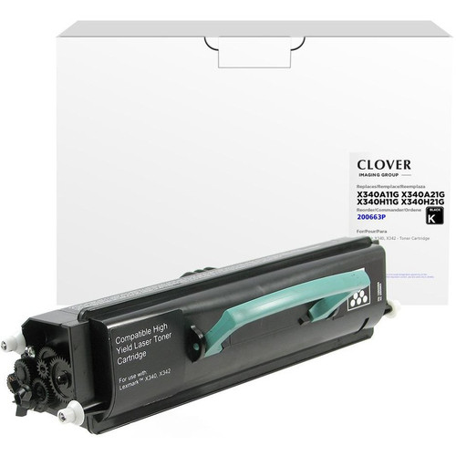 Clover Technologies High Yield Laser Toner Cartridge X340A11G, X340H11G, X340H21G, X340A21G - Black - 1 Pack - Laser - High Yield - 1 (Fleet Network)