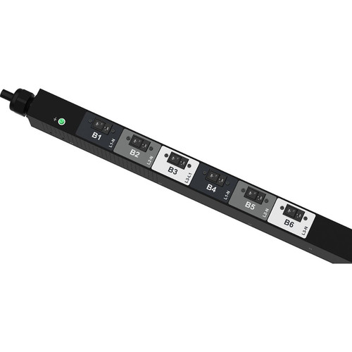 Panduit P24F10M SmartZone G5 Intelligent Monitored Rack PDU - 24 Outlets - 12 C13 - 12 C19 - 415V Input - 208V Output - 17. 3 kW - NEMA L22-30P