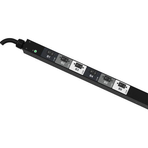 Panduit P24G09M SmartZone G5 Intelligent Monitored Rack PDU - 24 Outlets - 12x C13 - 12x C19 - 17. 3 kW - 415V Input - 208V Output - Vertical Mount