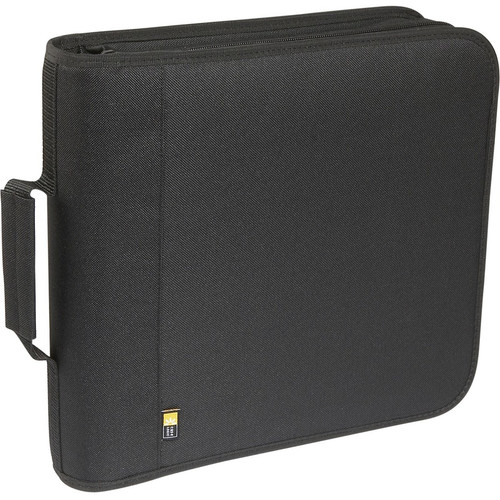 Case Logic 208 Capacity Nylon CD / DVD Wallet - Wallet - Nylon - Black - 208 CD/DVD (Fleet Network)