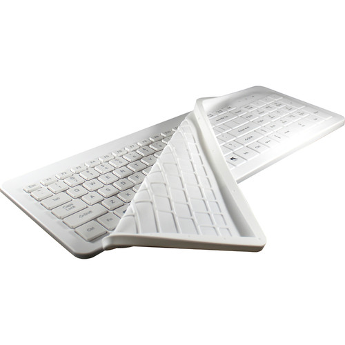 Man & Machine Very Cool Fitted Silicone Drape For Keyboard Protection And Dust Prevention White DRAPE/VC/US