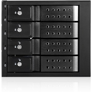 iStarUSA BPN-DE340HD Drive Enclosure for 5.25" - Serial ATA/600 Host Interface Internal - Black - Hot Swappable Bays - 4 x HDD - 4 x - (Fleet Network)