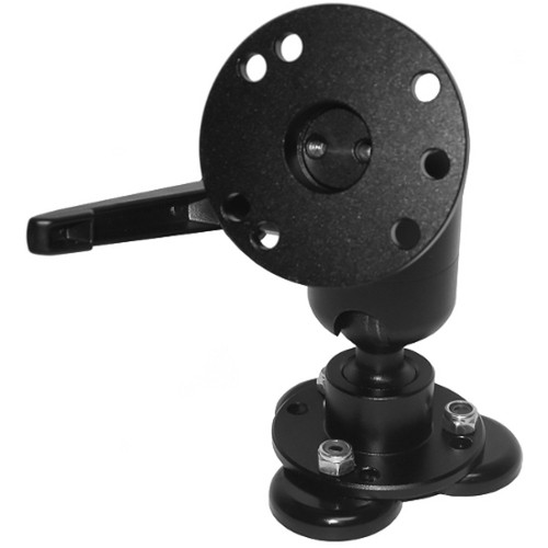 Zirkona 7160-1113 3 Magnet Round Mounting Plate for Tablet & Smartphone - Black Powder Coat - 4 lb Load Capacity
