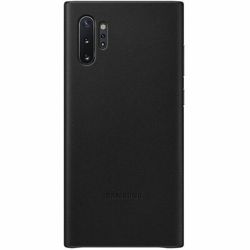 Samsung Leather Cover (Galaxy Note10+) - For Samsung Galaxy Note10+ Smartphone - Black - Leather, MicroFiber (Fleet Network)