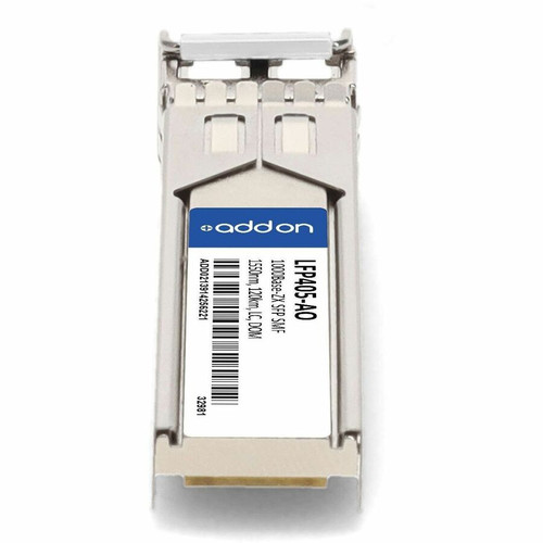 AddOn LFP405-AO TAA Compliant 1000Base-ZX SFP Transceiver - SMF - 1550nm - 120km - LC - DOM - Gigabit Ethernet Optical Module