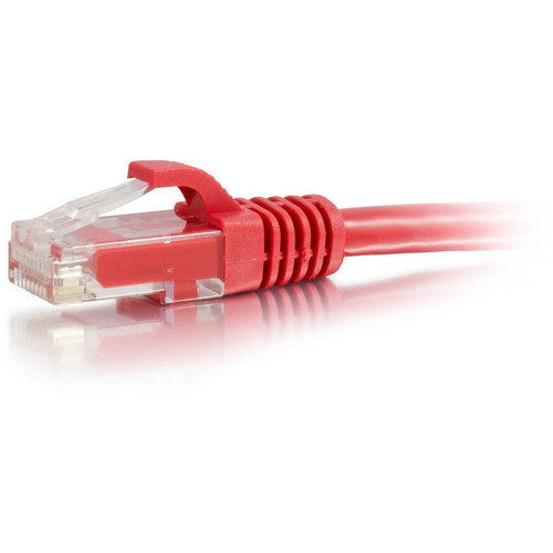 C2G 8ft Cat6a Snagless Unshielded (UTP) Ethernet Patch Cable - Red - 8 ft (2.44 m) Category 6a Network Cable for Network Adapter, Hub, (Fleet Network)