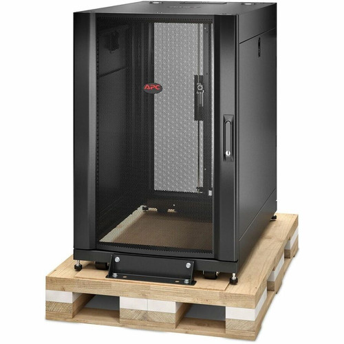 APC NetShelter SX, Server Rack Enclosure, 18U, Shock Packaging, Black, 925H x 600W x 900D mm - For Server, Storage - 18U Rack Height x (AR3006SP)