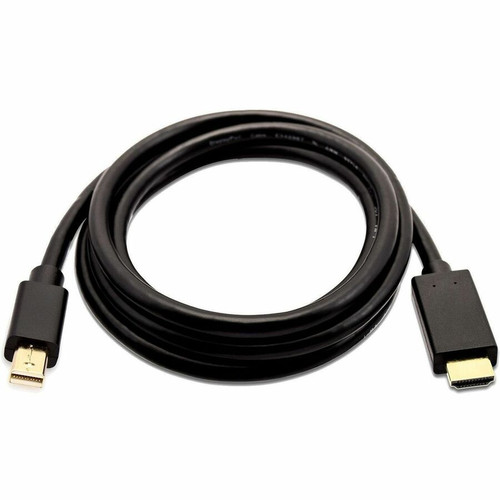V7 Mini DisplayPort Male to HDMI Male 2m/6.6ft Black - V7 Black Video Cable Mini DisplayPort Male to HDMI Male 2m 6.6ft21.6 Gbps 32AWG (Fleet Network)