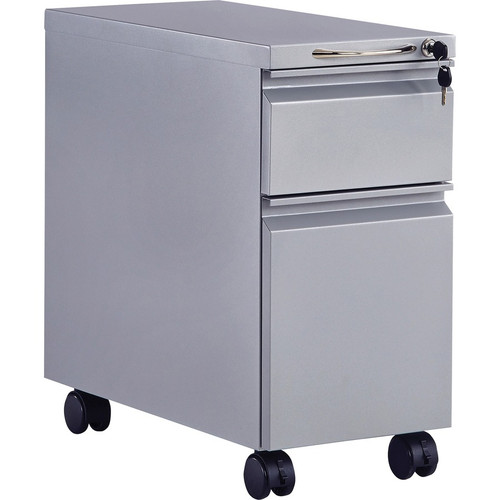 Safco Steel Mini Pedestal - 2-Drawer - 22" (558.80 mm) Width x 10.6" (269.88 mm) Depth x 21" (533.40 mm) Height - 2 x Drawer(s) for - (Fleet Network)