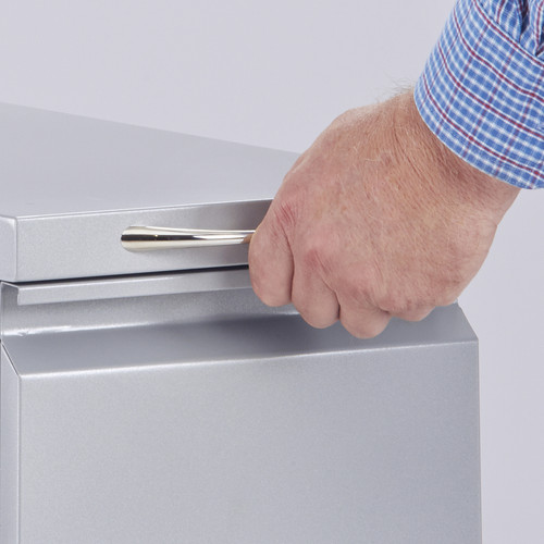 Safco Steel Mini Pedestal - 2-Drawer - 22" (558.80 mm) Width x 10.6" (269.88 mm) Depth x 21" (533.40 mm) Height - 2 x Drawer(s) for - (LDSPEDP5)