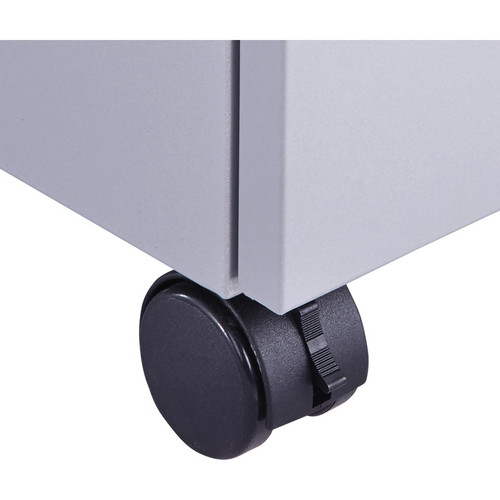 Safco Steel Mini Pedestal - 2-Drawer - 22" (558.80 mm) Width x 10.6" (269.88 mm) Depth x 21" (533.40 mm) Height - 2 x Drawer(s) for - (LDSPEDP5)