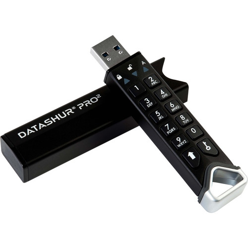 iStorage datAshur PRO2 4 GB | Secure Flash Drive | FIPS 140-2 Level 3 Certified | Password protected | Dust/Water-Resistant | - 4 GB - (Fleet Network)