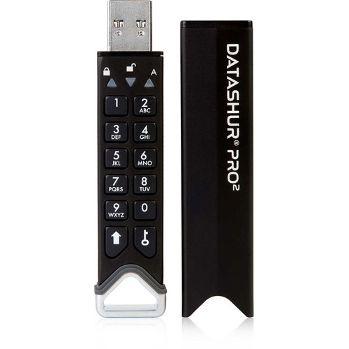 iStorage datAshur PRO2 128 GB | Secure Flash Drive | FIPS 140-2 Level 3 Certified | Password protected | Dust/Water-Resistant | - 128 (Fleet Network)