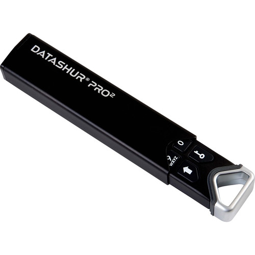 iStorage IS-FL-DP2-256-128 datAshur PRO2128GB Secure USB Flash Drive - FIPS 140-2 Level 3 Certified - Hardware Encryption - IP68 Dust/Water Resistant
