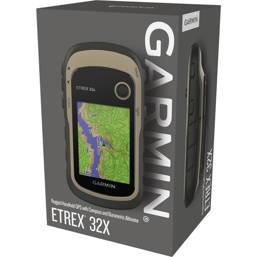 Garmin eTrex 32x Handheld GPS Navigator - Rugged - Handheld, Mountable - 2.2" (55.88 mm) - 65000 Colors - Compass, Barometer, - - USB (010-02257-00)