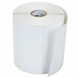 Brother 4in x 2in White Standard Direct Thermal Labels, Die-Cut Roll - x 2" (50.80 mm) Width x 4" (101.60 mm) Length - Roll - Direct - (Fleet Network)
