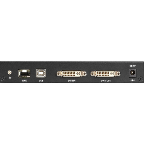 Black Box KVXLCF-100 LC100 Series KVM Extender - DVI Transmitter & Receiver Fiber Link - 1920 x 1200 - USB 2. 0 - 5V DC - Desktop