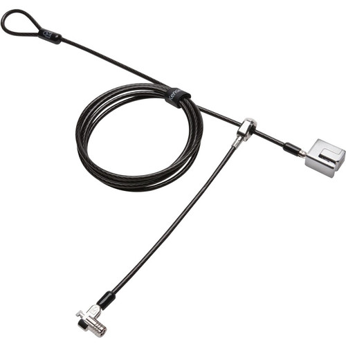 Kensington Keyed Dual Head Cable Lock for Surface Pro and Surface Go - 5.9 ft (1.80 m) Cable - Patented T-bar/Key Lock - Black - - For (Fleet Network)