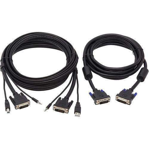 Tripp Lite series P784-010-DV KVM Cable - 10 ft (3.05 m) KVM Cable for KVM Switch, Computer, Monitor - First End: 1 x 24-pin DVI-I - 1 (P784-010-DV)